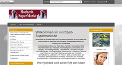 Desktop Screenshot of hochzeit-supermarkt.de